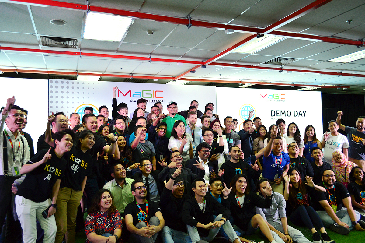 Startups from around the world at the end of Demo Day at MaGIC 2017 in Kuala Lumpur.