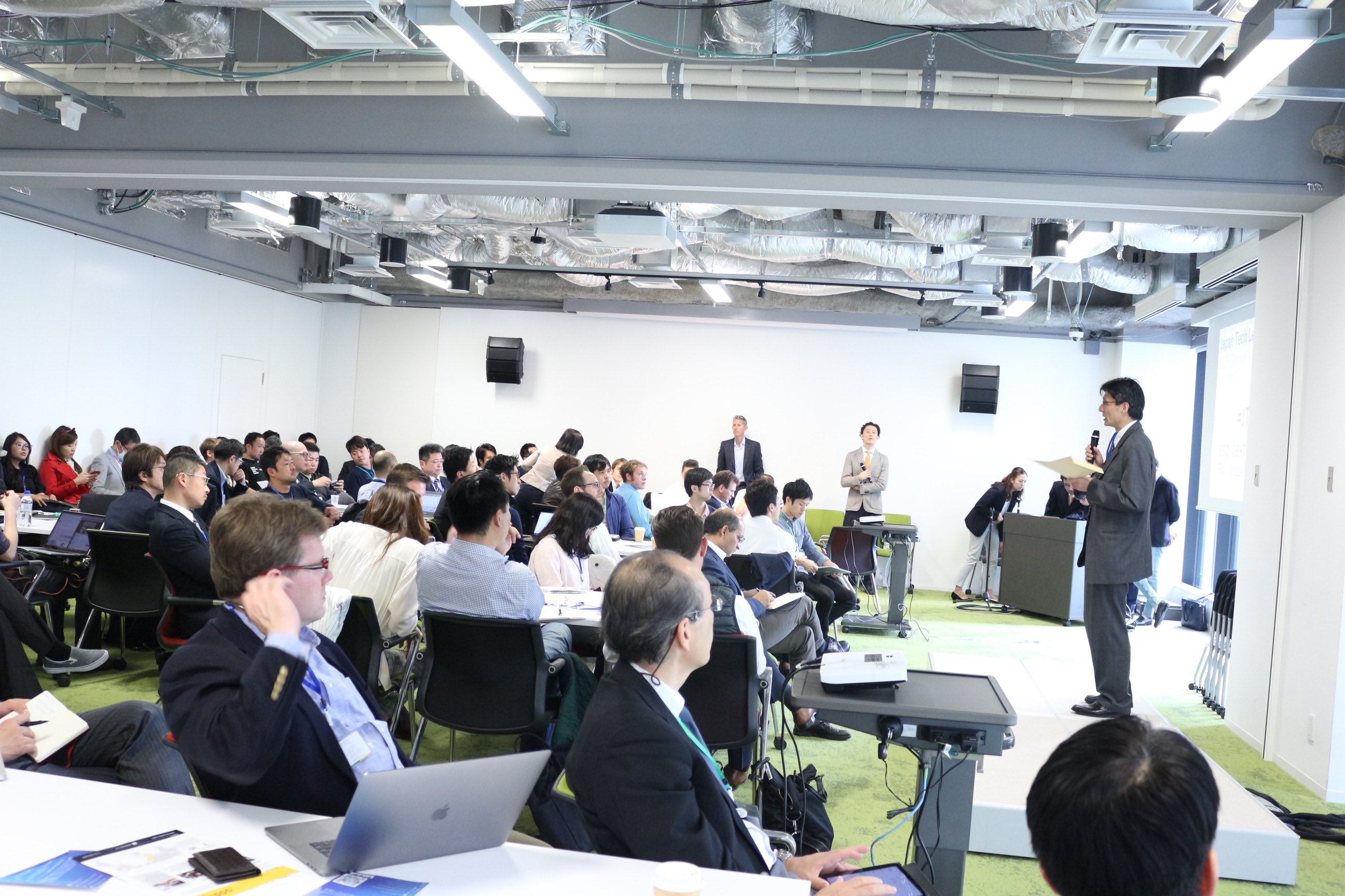 Takayuki Sumita, the Secretary-General of the Intellectual Property Headquarters at the Cabinet office, speaking at Japan Tech Leaders Summit. 