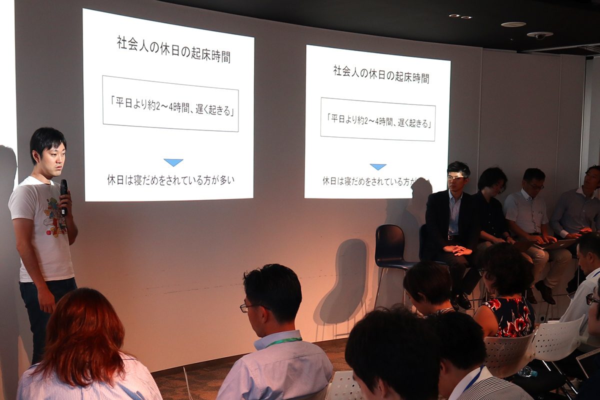 Dr. Yoshiki Ishikawa, an expert in preventive medicine, speaking at addlight Inc.'s event, Mirai Salon #9.